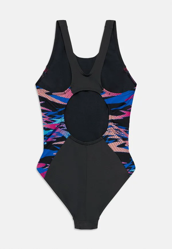 Купальник hyperboom splice muscleback цельный Speedo, Anthracite/Margarita Pink — фото 2