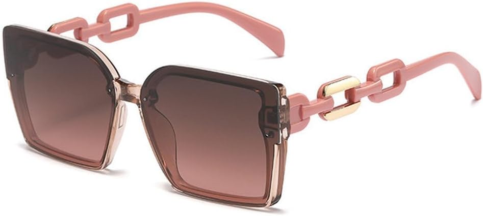 

Большие солнцезащитные очки для мужчин, пляжные солнцезащитные очки с градиентной защитой UV400, модные пляжные солнцезащитные очки для женщин, SUN1480 Generic, Pink Brown