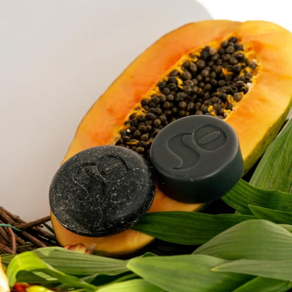 Твердый шампунь для мужчин с экстрактом женьшеня, 80 г Soap For Globe Strong & fresh — фото 3