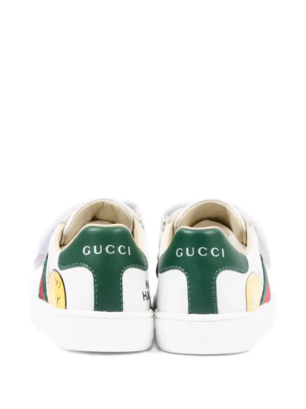 Кроссовки Mr. Men Little Miss Ace из кожи Gucci Kids, белый — фото 3