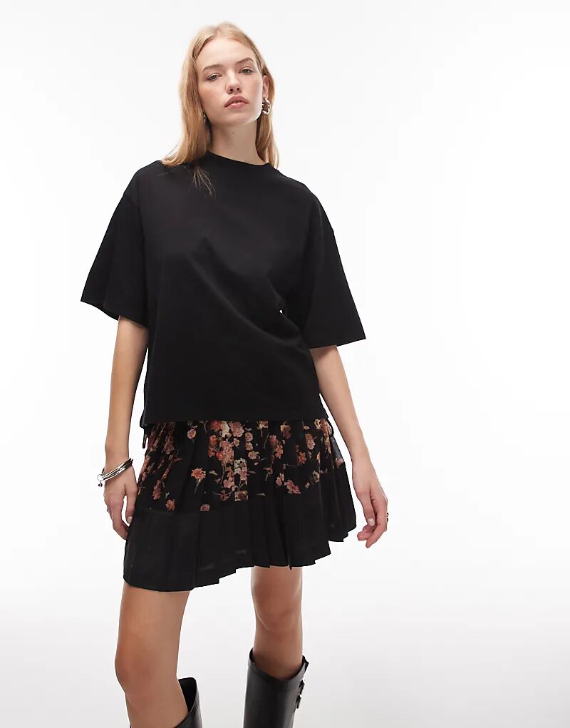 

Футболка бойфренда Allsaints Craneo черного цвета