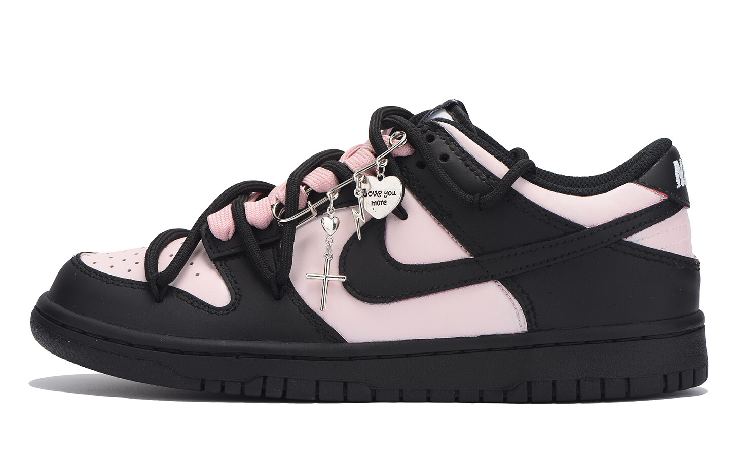 

Женские кроссовки для скейтбординга Nike Dunk, Black/Pink