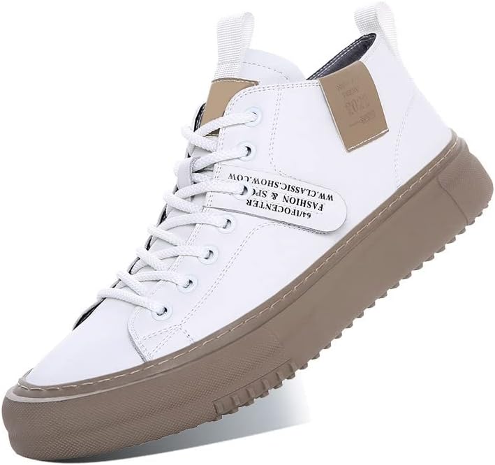 

Высокие модные кроссовки, классические кеды на шнуровке с контрастной подошвой, повседневный спортивный стиль в белом и черном цветах Generic