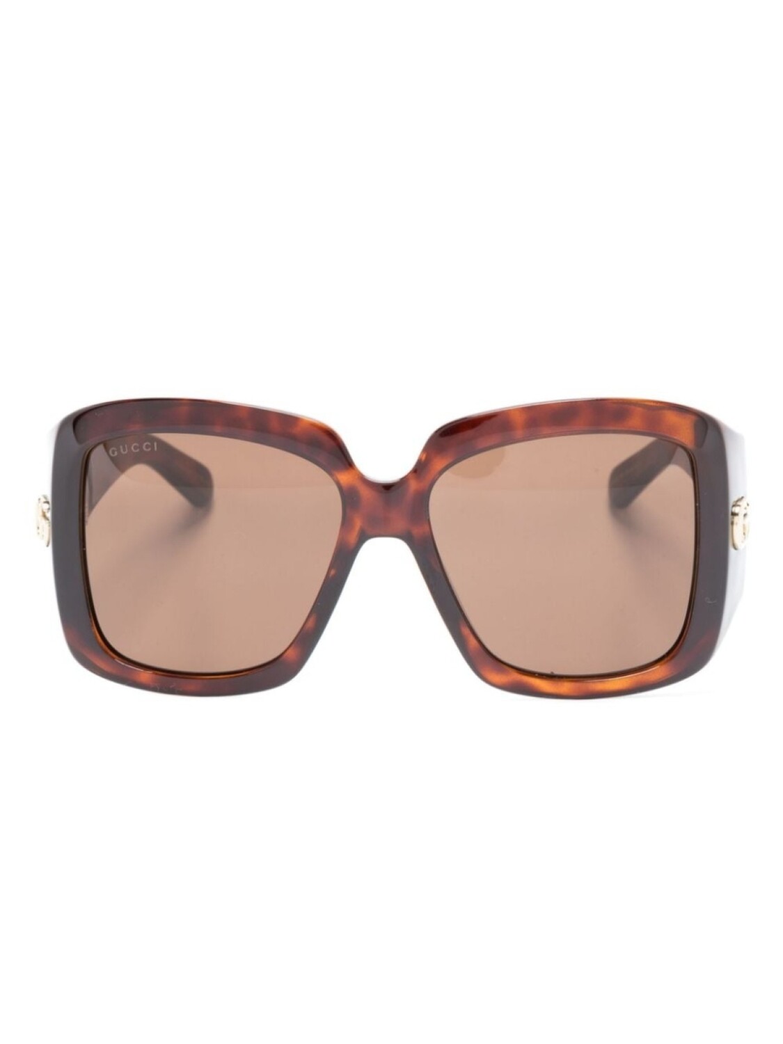 

Gucci Eyewear солнцезащитные очки в оправе черепаховой расцветки, коричневый