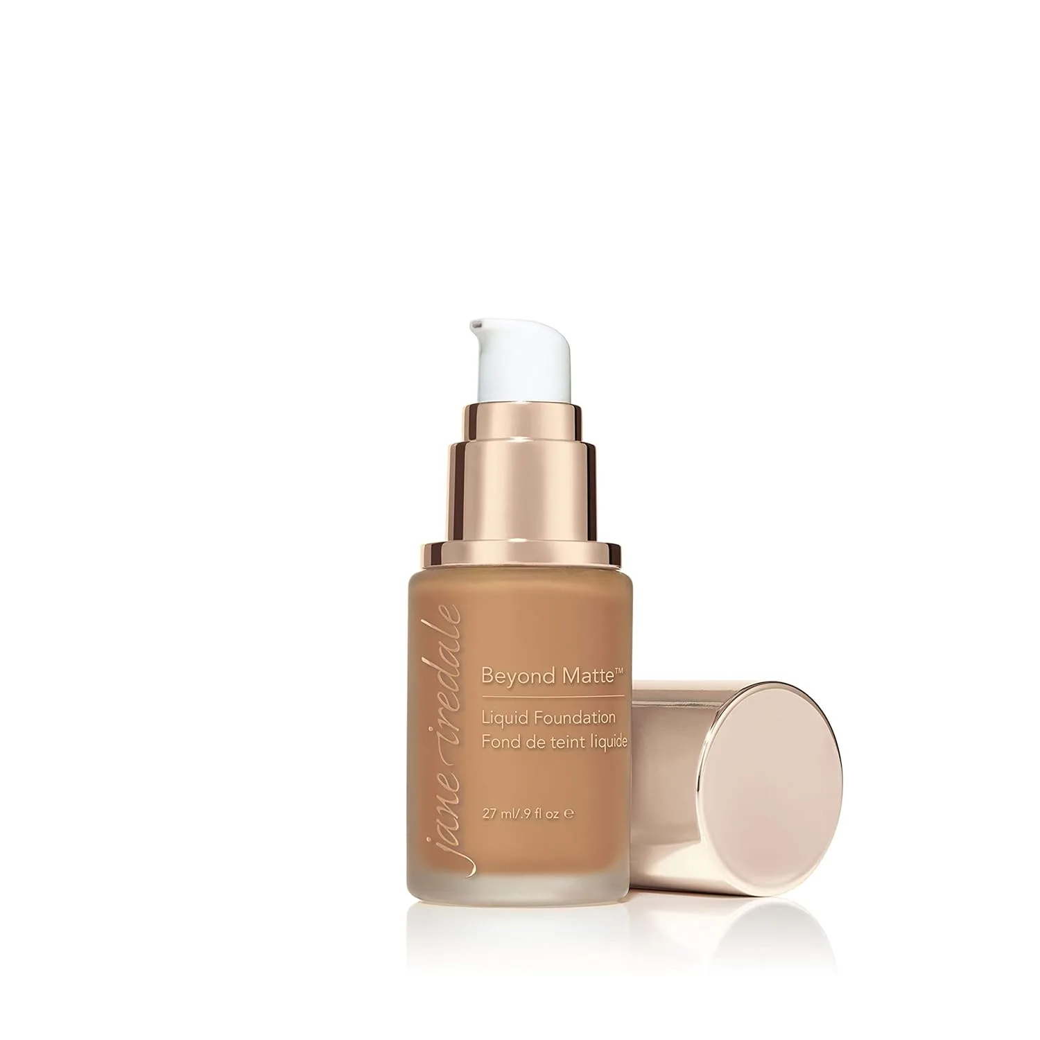 Jane Iredale Beyond Matte 3-в-1 Жидкая тональная основа. Легкое, наслаиваемое покрытие с полуматовым финишем. Веганский продукт, не тестируется на животных., M13 — фото 2
