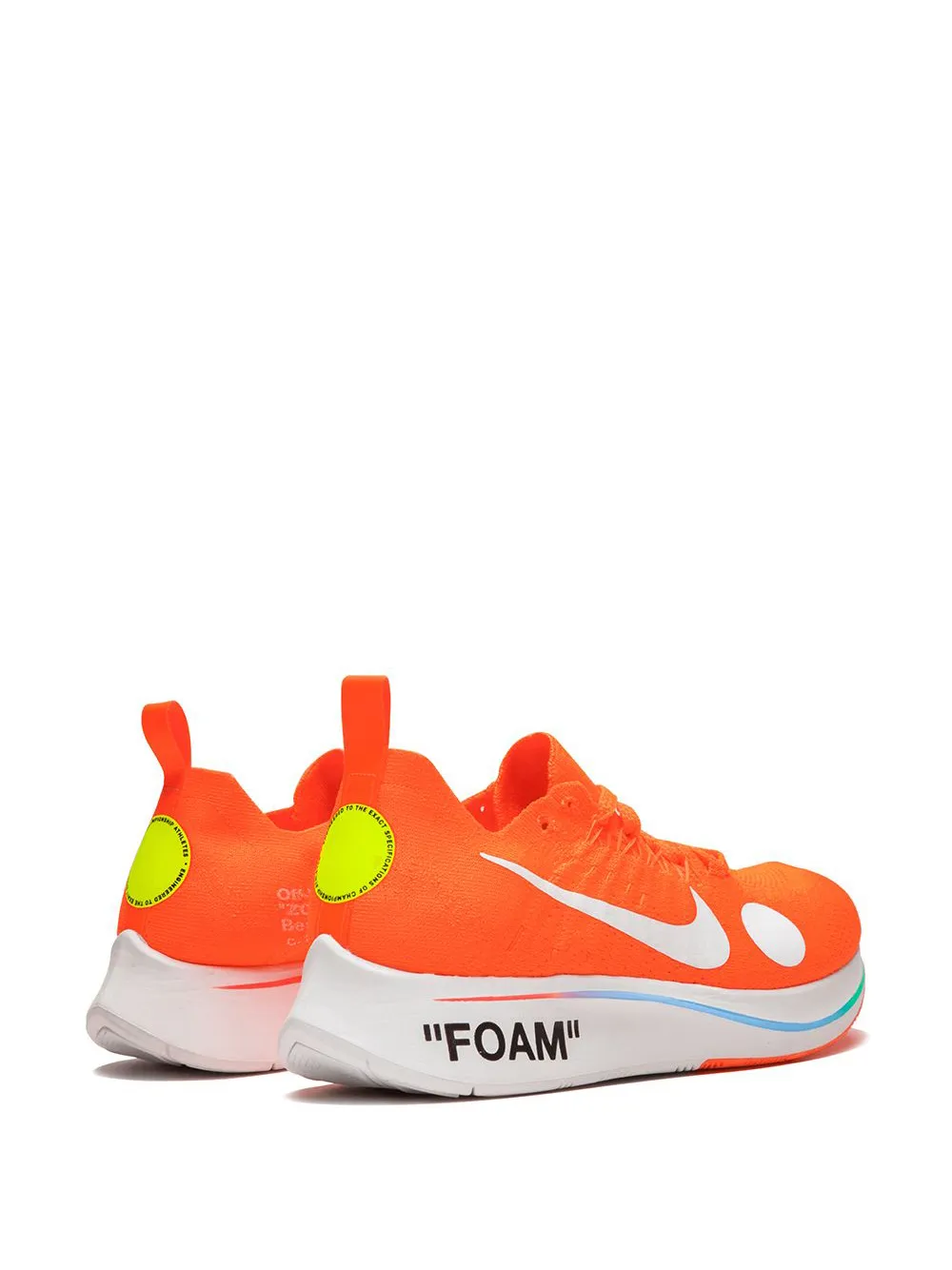 Кроссовки Zoom Fly Mercurial FK Nike X Off-White, оранжевый — фото 3