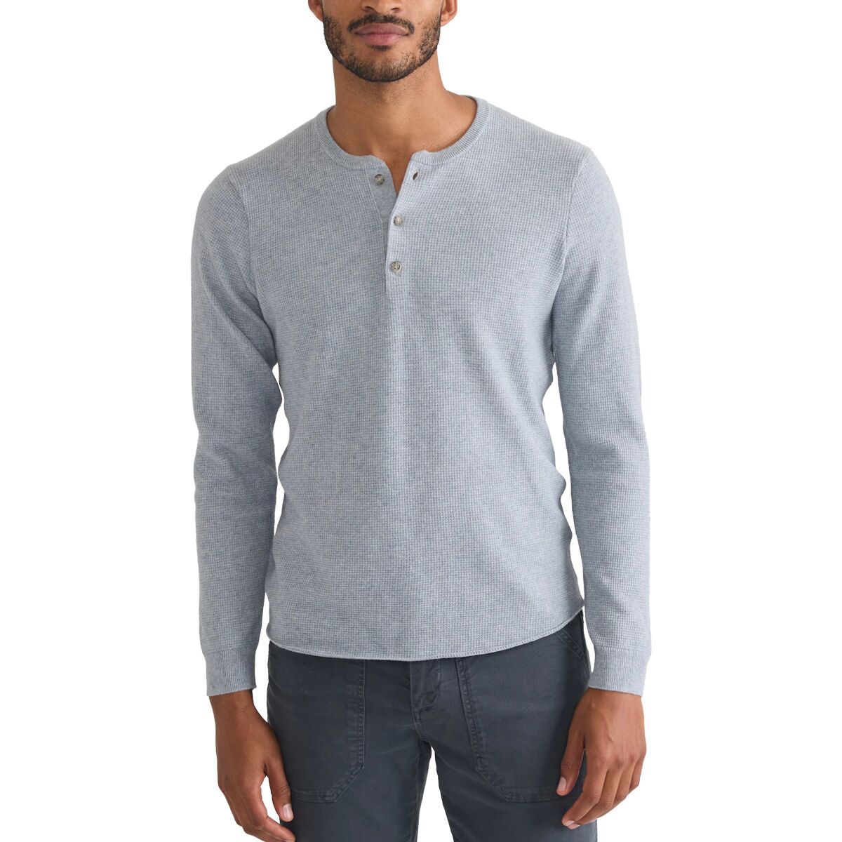 

Свитер хенли с длинными рукавами Marine Layer, цвет misty heather