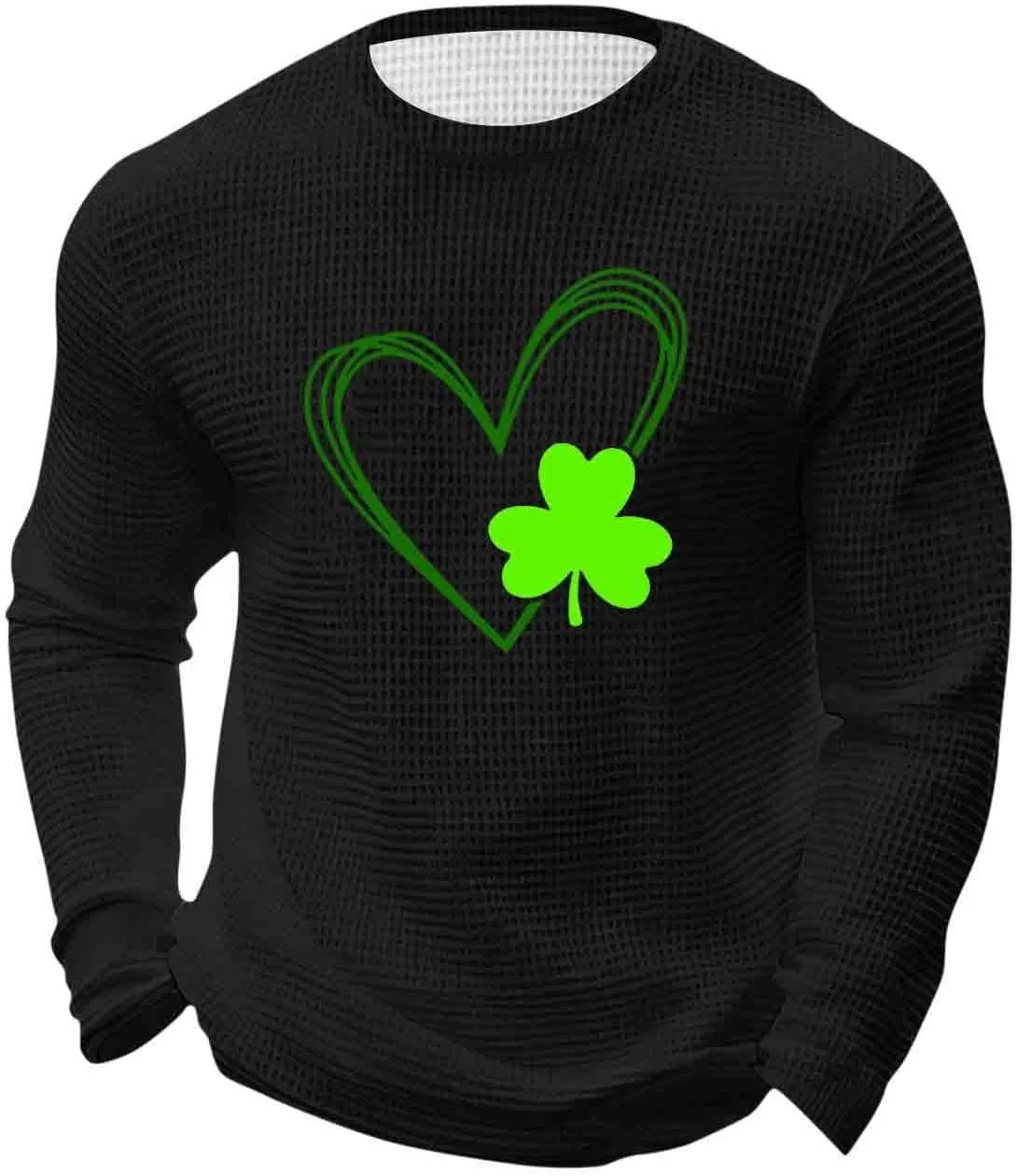 

Футболка мужская с длинным рукавом Saint Patrick's Day, Plus Size MXTPOV