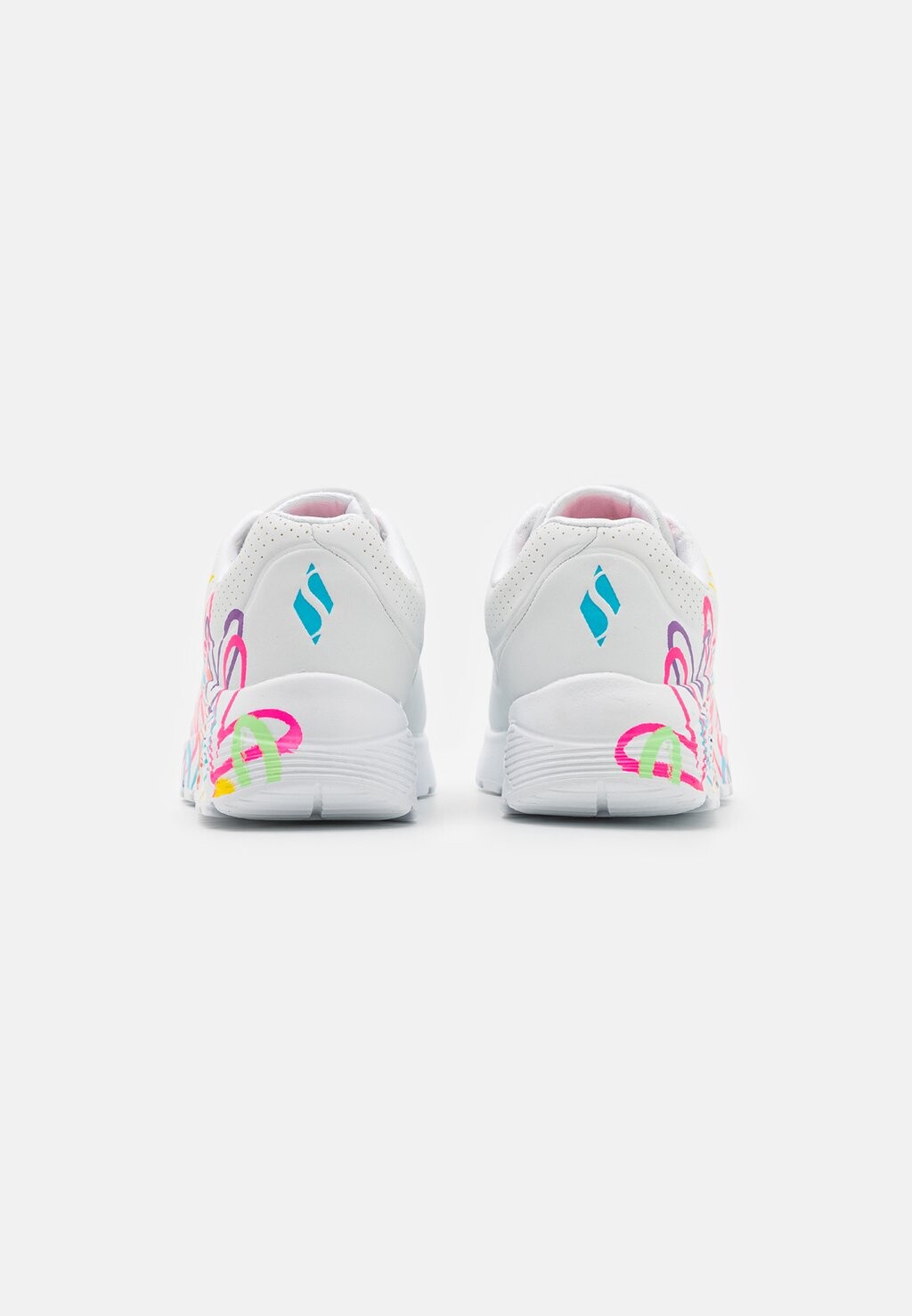 Полукеды Uno Lite Skechers, цвет white/neon multi-coloured — фото 3