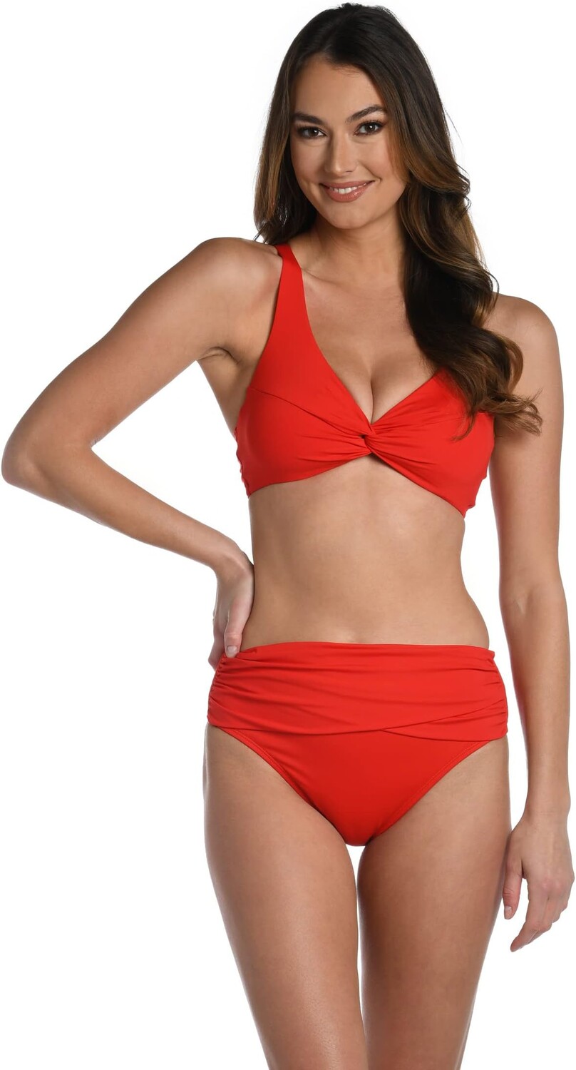 

Купальник La Blanca Island Goddess Underwire Twist Front Bra, цвет Cherry