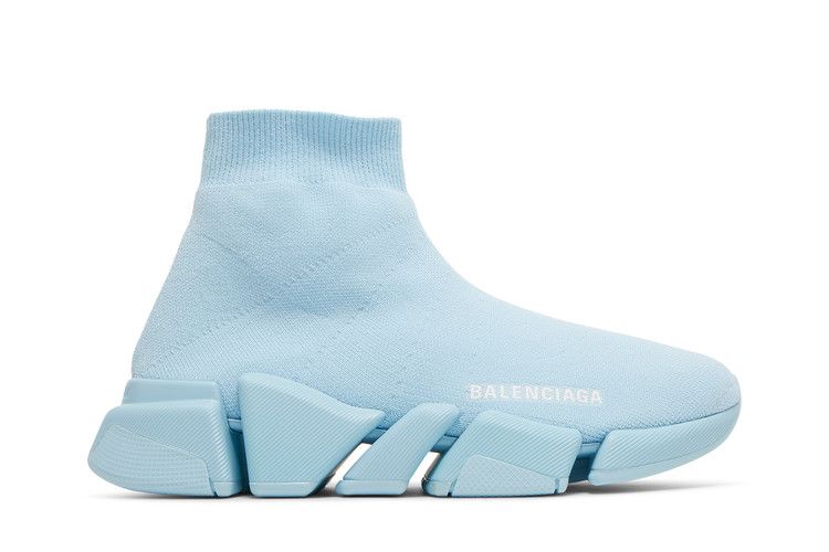 Кроссовки Balenciaga Balenciaga Wmns Speed 2.0 Sneaker 'Light Blue', синий — фото 2