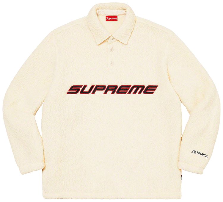 

Поло Supreme x Polartec Long-Sleeve Polo 'Natural', кремовый