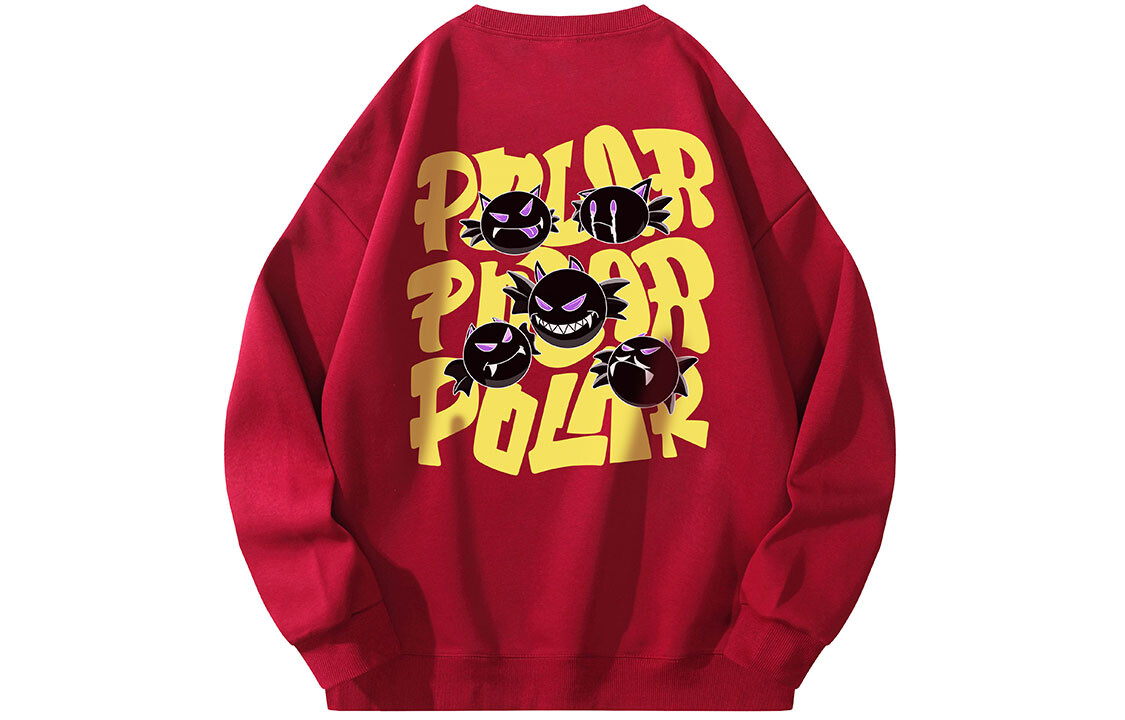 

Пуловер Polar Bear с заниженными плечами, красный