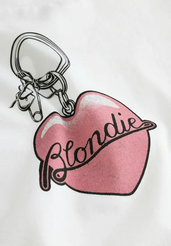 Футболка Next Blondie band print t-shirt, белый шарм — фото 3