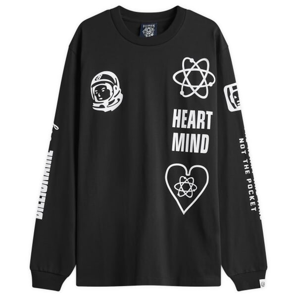 

Футболка с длинным рукавом и многоцветным принтом Billionaire Boys Club, черный