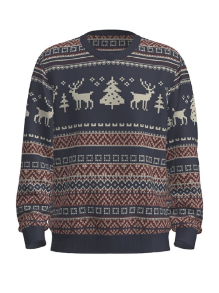 

Пуловер Jack & Jones XMAS SNOWBALL, синий