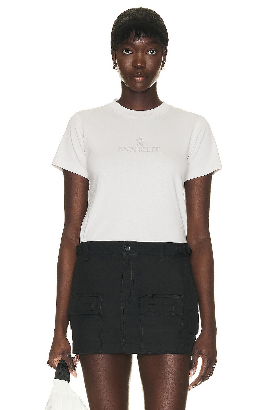 

Футболка Moncler Matt Black Short Sleeve, серый