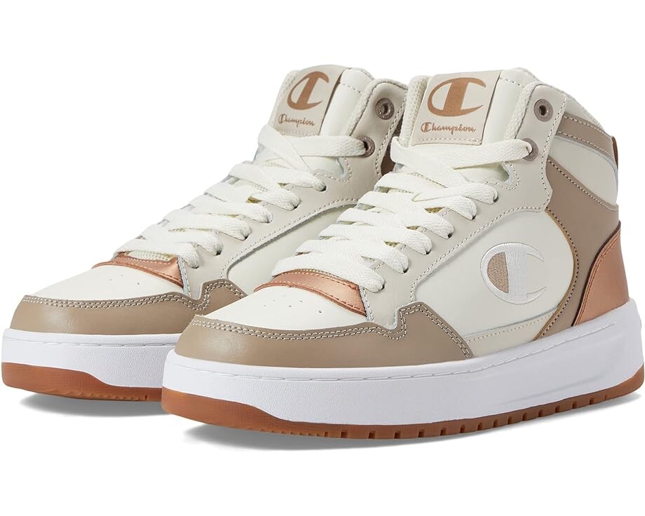 

Кроссовки Champion Drome Hi CB W, цвет Chalk White/Pebblestone/Dark Khaki