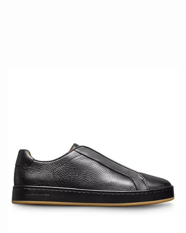 Кроссовки-Слипоны Banks court с эластичной шнуровкой Allen Edmonds, Black — фото 4