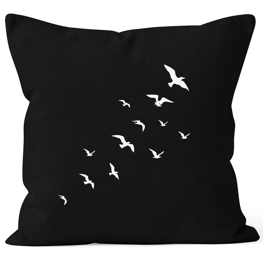 

Чехол на подушку птицы Birds Fly чехол декоративная подушка 40x40 хлопок Autiga черный 40см x 40см