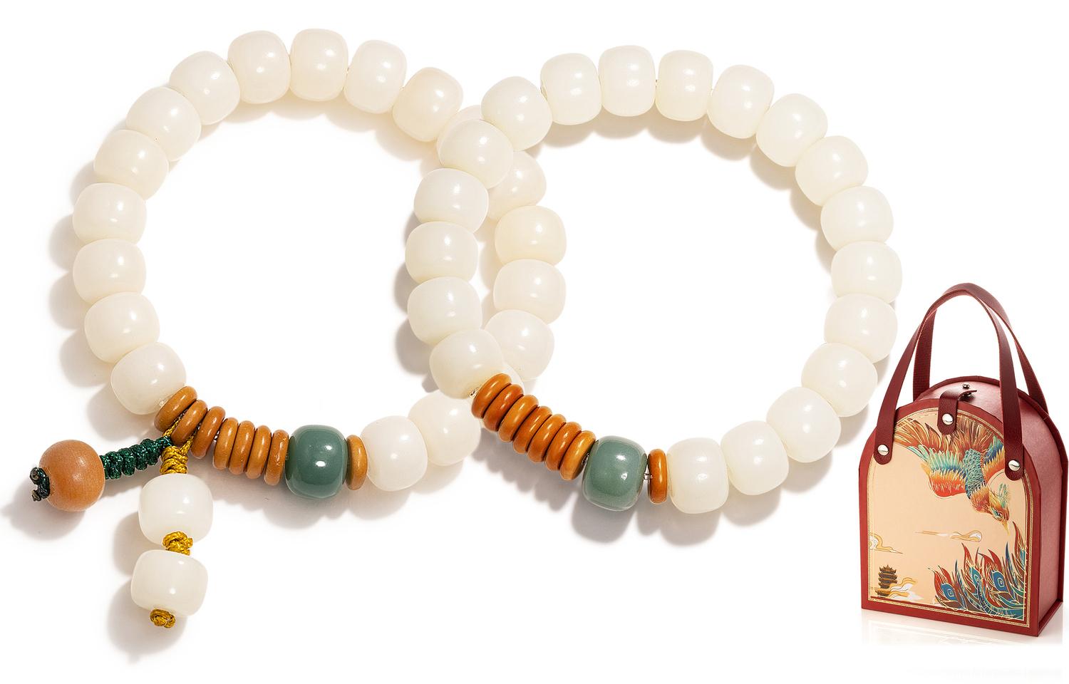 

Джоди и Кевин Браслет из корня бодхи унисекс Jodie＆Kevin, A Pair Of Strings + Phoenix In The Flying Gift Box