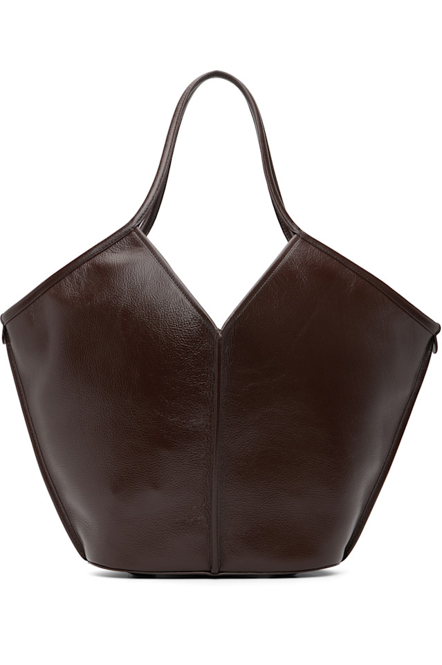 

Hereu Коричневая сумка-тоут Calella с эффектом потертости