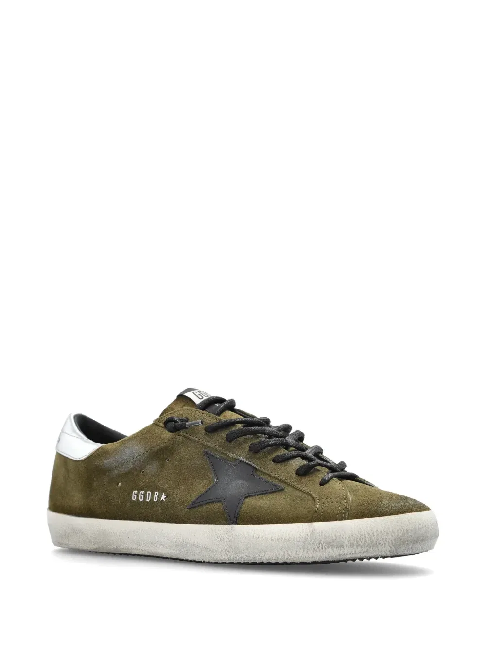 Кроссовки Super-Star с нашивкой в виде звезды GOLDEN GOOSE, зеленый — фото 2