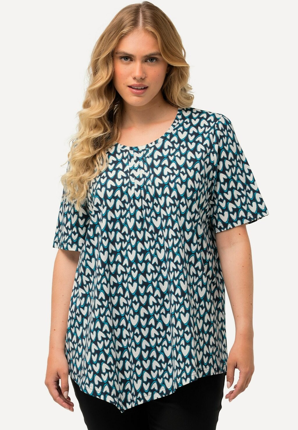 

Футболка с принтом CŒURS EN POINTE Ulla Popken, зеленый