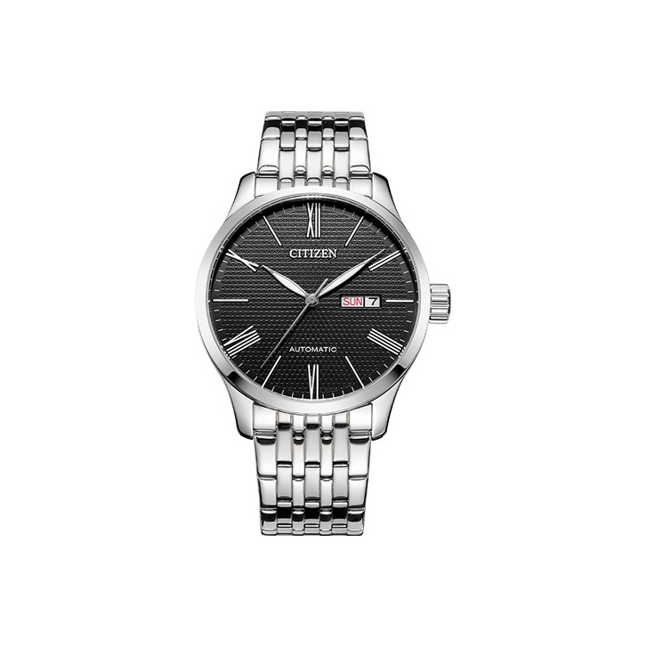 

CITIZEN Часы Mechanical Movement Stainless Steel Strap Japanese / Korean Watch Men's Watch Black Dial, Black Dial Official Supply