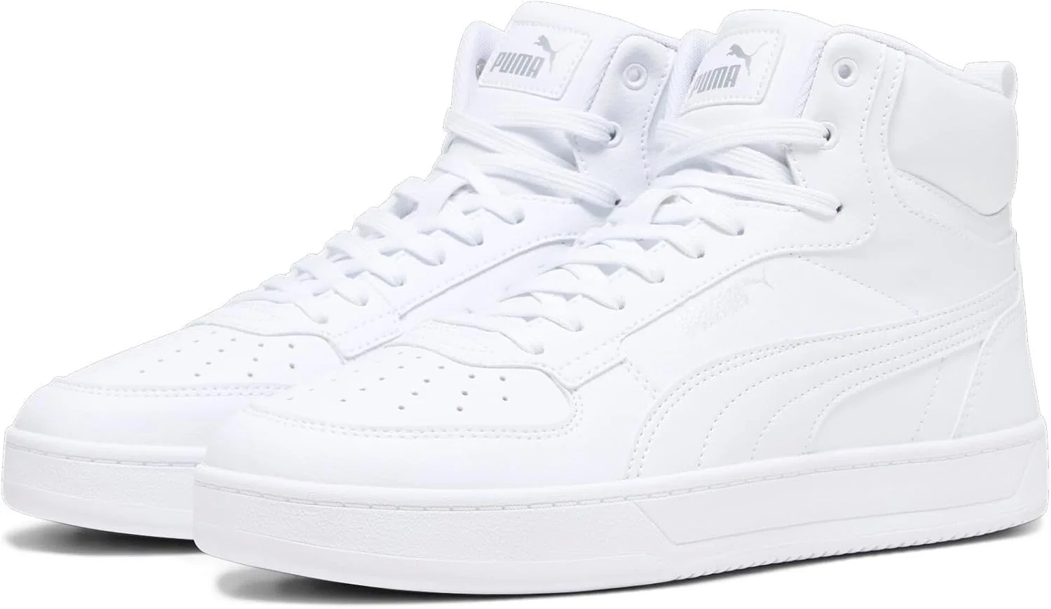 Детские кроссовки Puma Caven 2.0 Mid Trainers, 2 0 White Black Alpine Snow Warm White Gold — фото 4