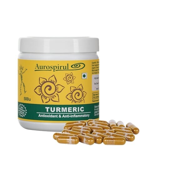 

Aurospirul, Turmeric - Куркума, 500 капсул. Inna marka