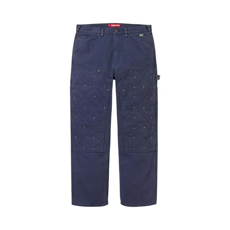 

Брюки Supreme x B.B. Simon Quilted Double Knee Painter Pant, Navy