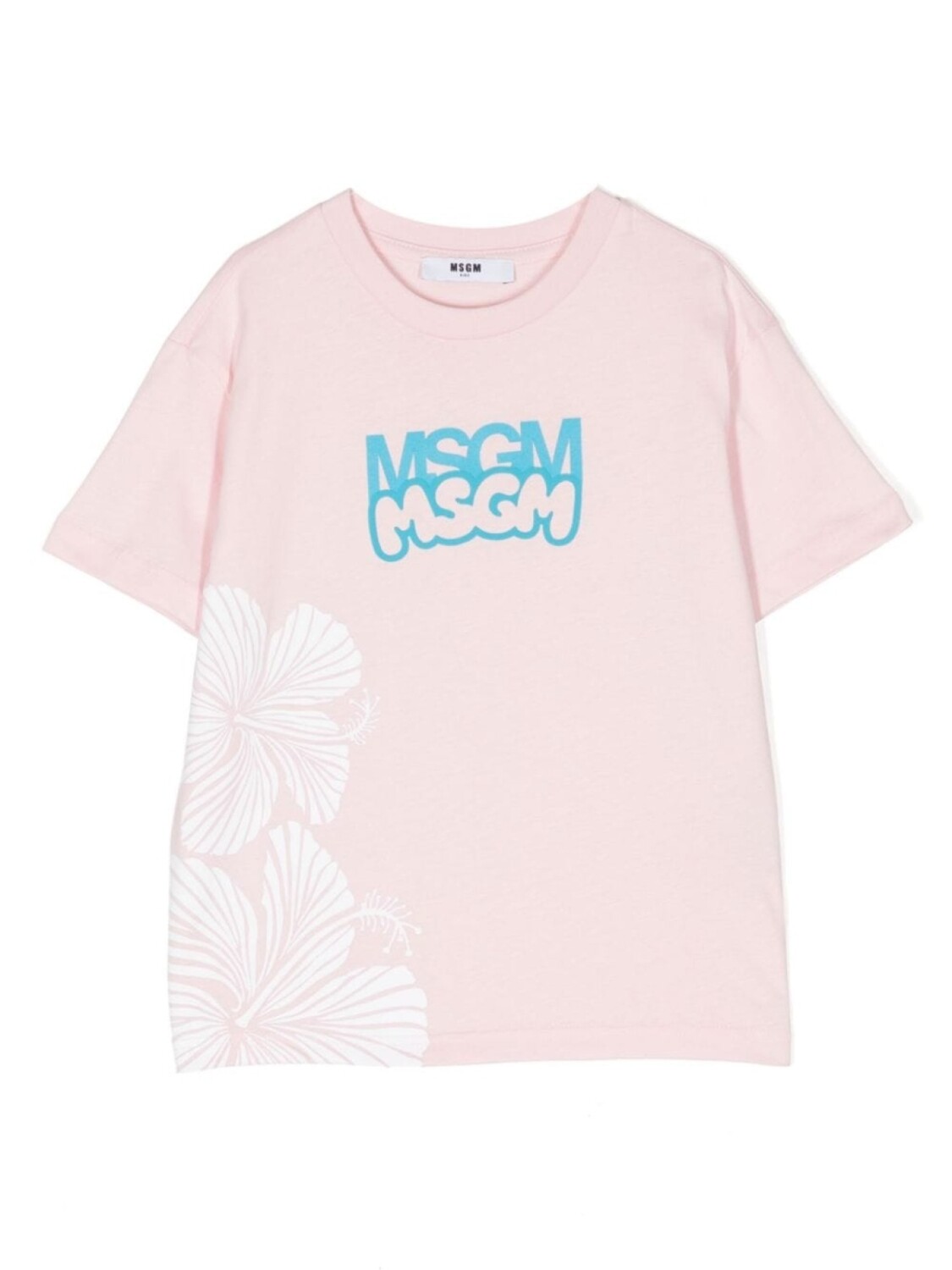 

MSGM Kids футболка с логотипом, розовый