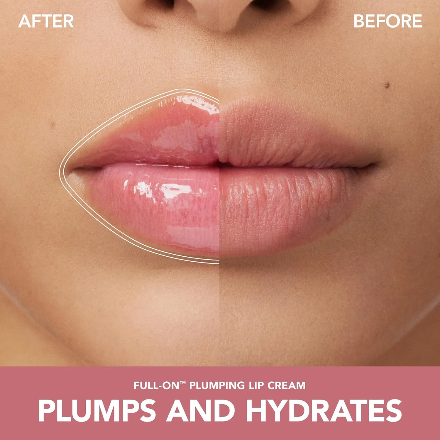 Buxom Full-On Plumping Lip Cream - увлажняющий блеск для губ с пептидами и гиалуроновой кислотой, придающий губам объем и мягкость. Формула с высоким блеском. Не тестируется на животных., Bellini (Fresh nectar) — фото 3