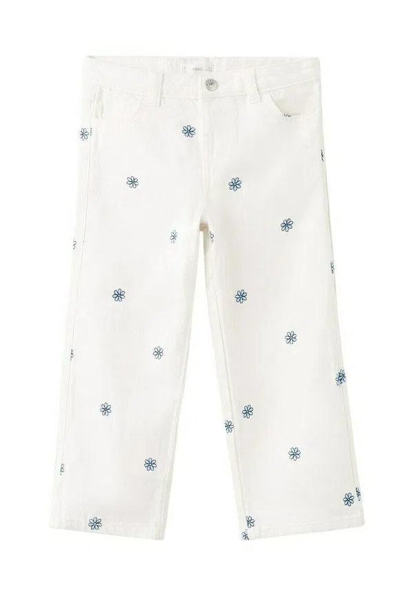 Детские джинсы прямого кроя Mango Kids, Off White