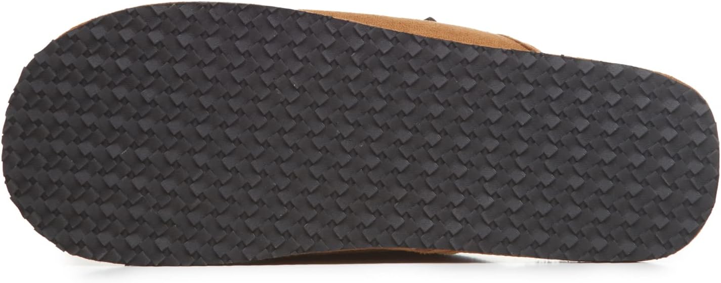 Мужские домашние тапочки Lucky Brand из микровельвета с мягкой подкладкой, Tan — фото 4