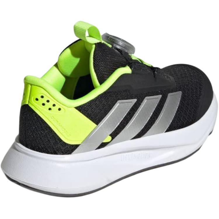 Adidas Кроссовки детские DURAMO SL 2.0 с противоскользящей подошвой, износостойкие, черные, желтые — фото 4