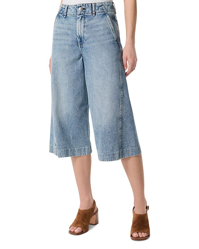 

Джинсы-кюлоты Jamie с высокой посадкой в цвете Pacific rag & bone, синий