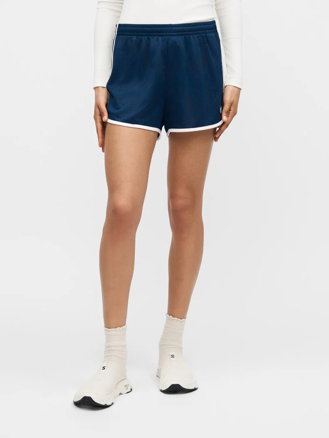 Шорты Adidas Originals Regular Pants SPRINTER темно-синего цвета — фото 2