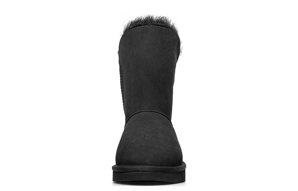 Утепленные противоскользящие замшевые зимние сапоги Shearling AU&MU женские черные — фото 4