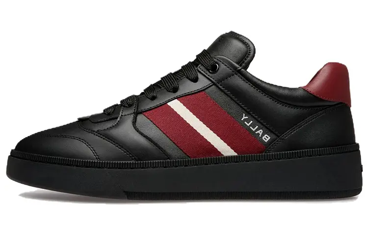 

Кроссовки BALLY Raise Leather Sneakers, черный