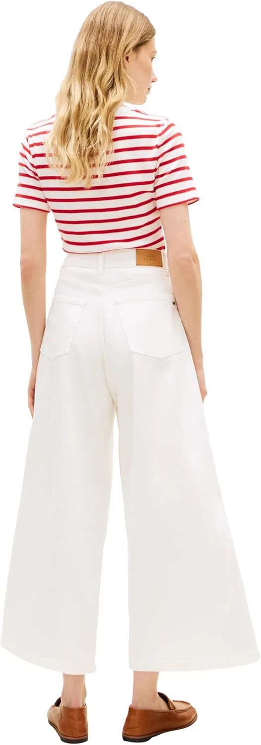 Джинсы High Rise Wide Leg Tommy Hilfiger, Optic White — фото 4