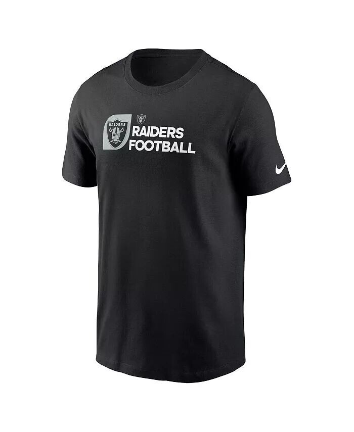 Мужская черная футболка с изображением Las Vegas Raiders Nike — фото 2