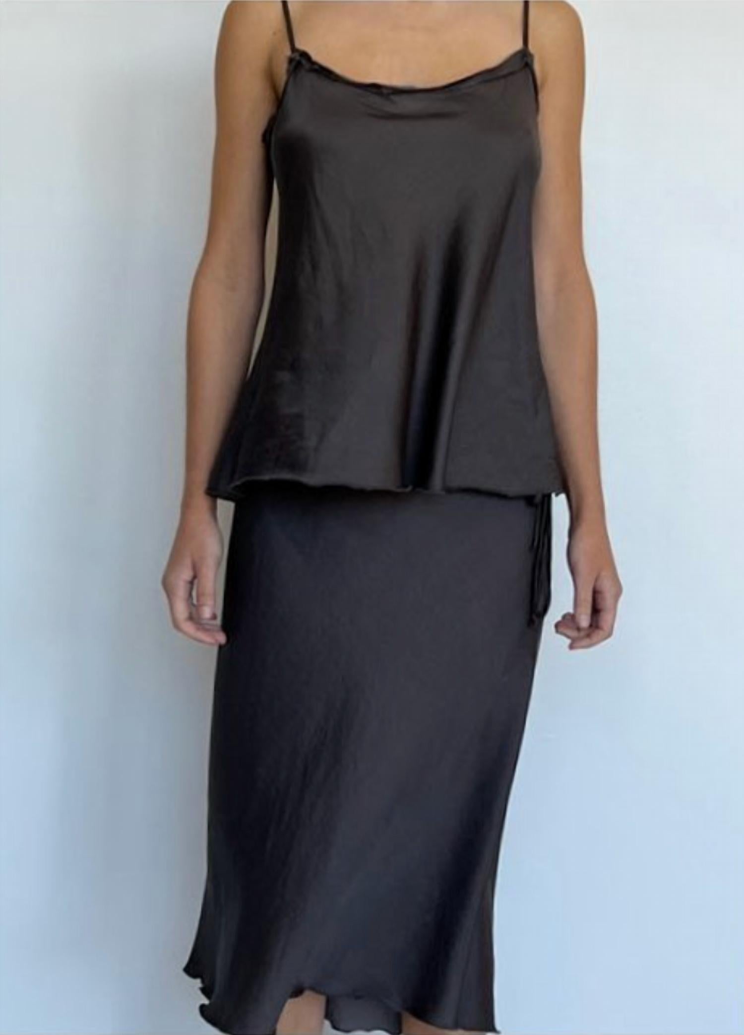 

Юбка Paperbag в железе Brazeau Tricot, цвет iron