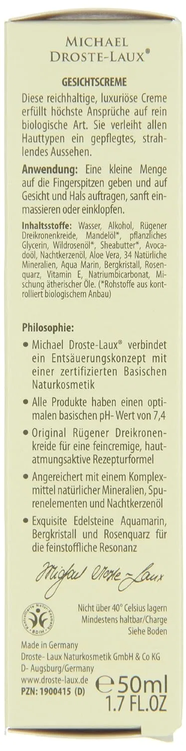 Крем для лица Michael Droste-Laux — Базовый « Basic Face Cream» от - Naturkosmetik, 50 мл — фото 2