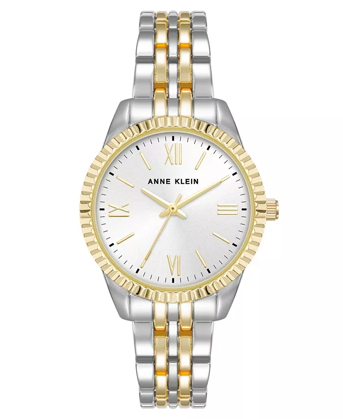 

Женские часы Quartz с двухцветным браслетом из сплава, 30 мм Anne Klein