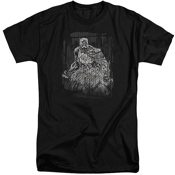 

Футболка Batman pencilled rain с коротким рукавом для взрослых tall Licensed Character