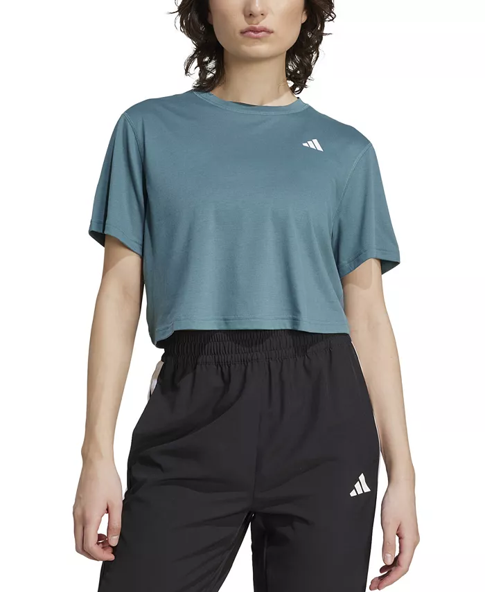 

Женская свободная футболка Train Essentials для тренировок adidas, зеленый
