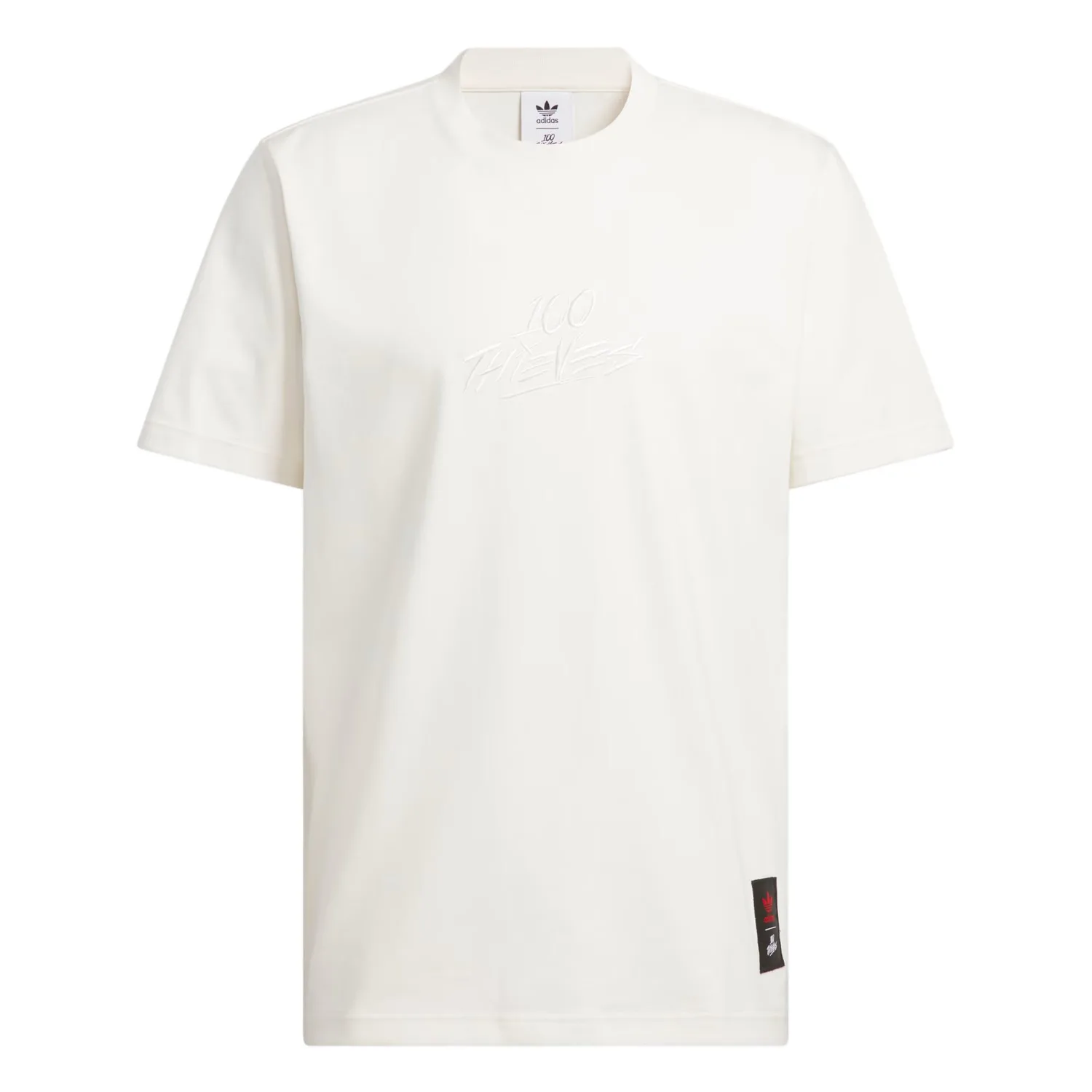 Футболка с вышивкой Adidas Originals, Chalk White