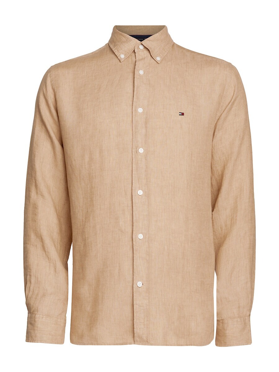 

Повседневная рубашка TOMMY HILFIGER Regular fit Button Up Shirt, темно-бежевый
